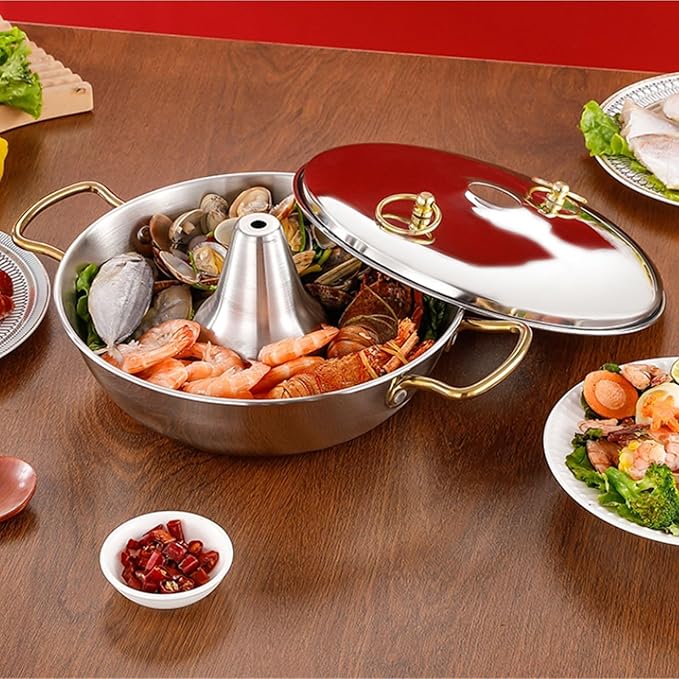 Olla para Hot Pot Shabu Shabu de Acero Inoxidable miniatura 4