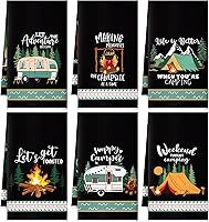 Vista 13 de Juego de 6 toallas de cocina de pájaros, toallas de té de colibrí, toallas absorbentes para platos, pájaros en rama, 24 x 16 pulgadas, regalos