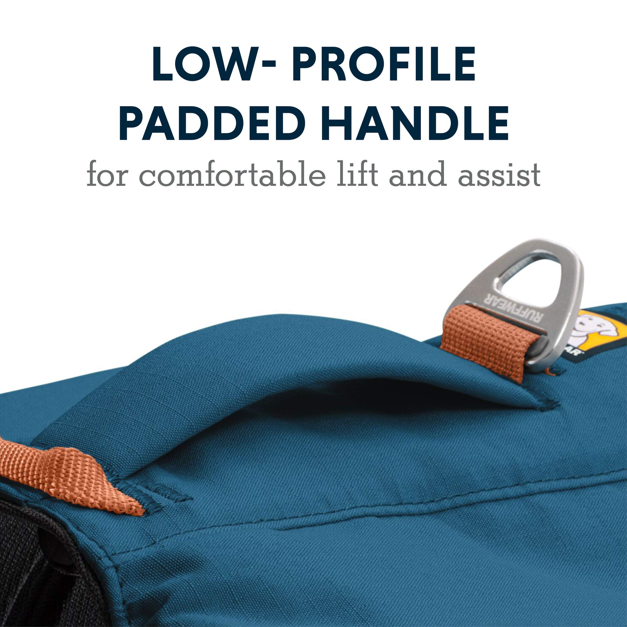 RUFFWEAR Hunderucksack, Bequeme Satteltasche für Tageswanderungen und Längeres Tragen, Für Kleine Hunderassen, Front Range Day Pack, Farbe Blue Moon, Größe S