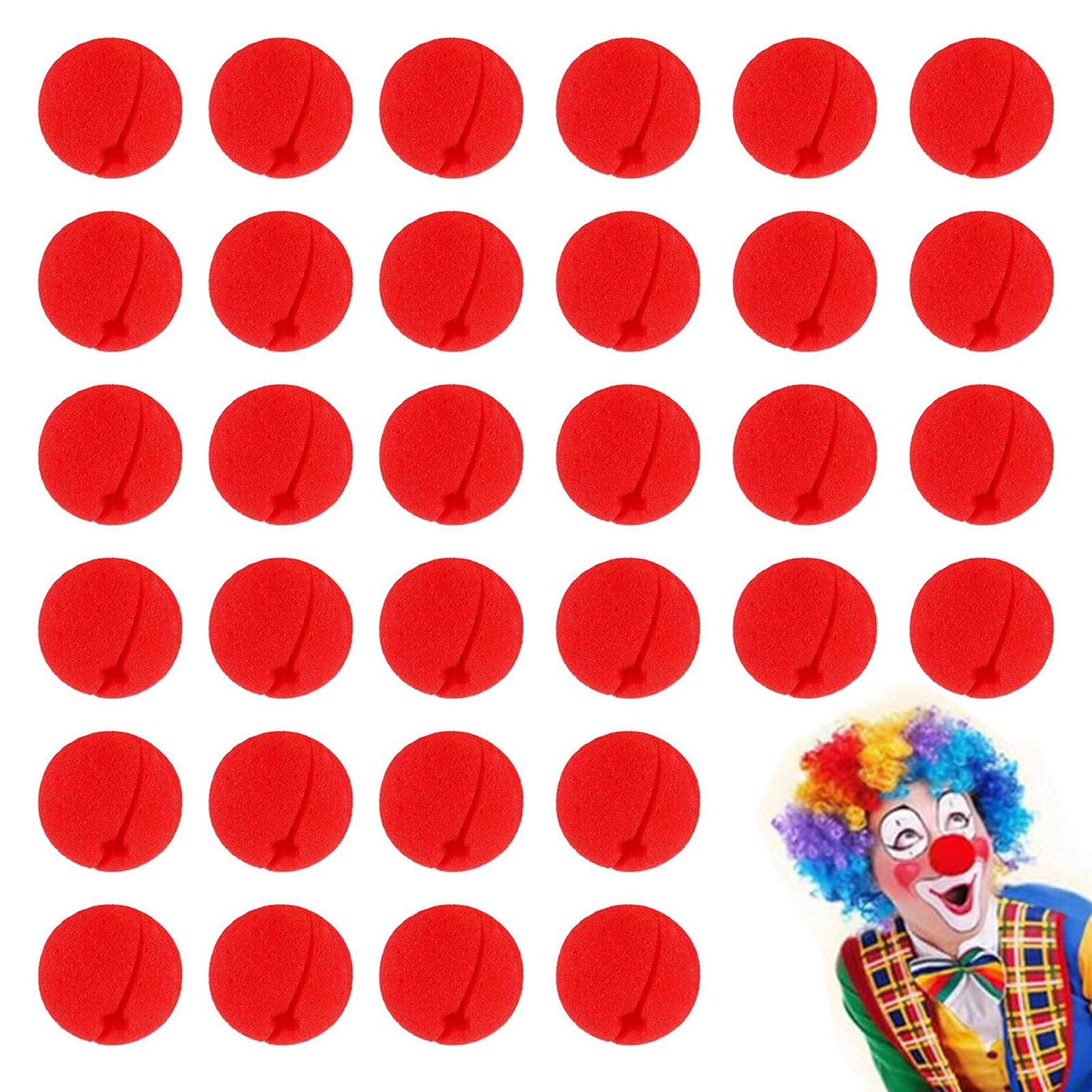 Clown Nose Foam Red Nose Red Sponge Noses for Red Noseday Cosplay Christmas Halloween Carnival