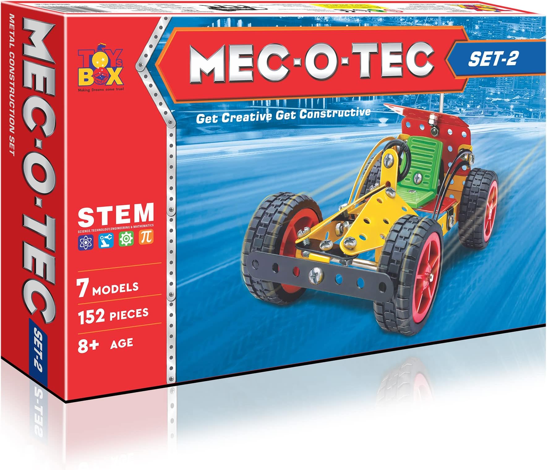 - Toysbox MEC - O - Tec Set 2 Metal Construction Toy, Building Blocks, Educational Toys for 6+ yrs Boys and Girls, Multicolor