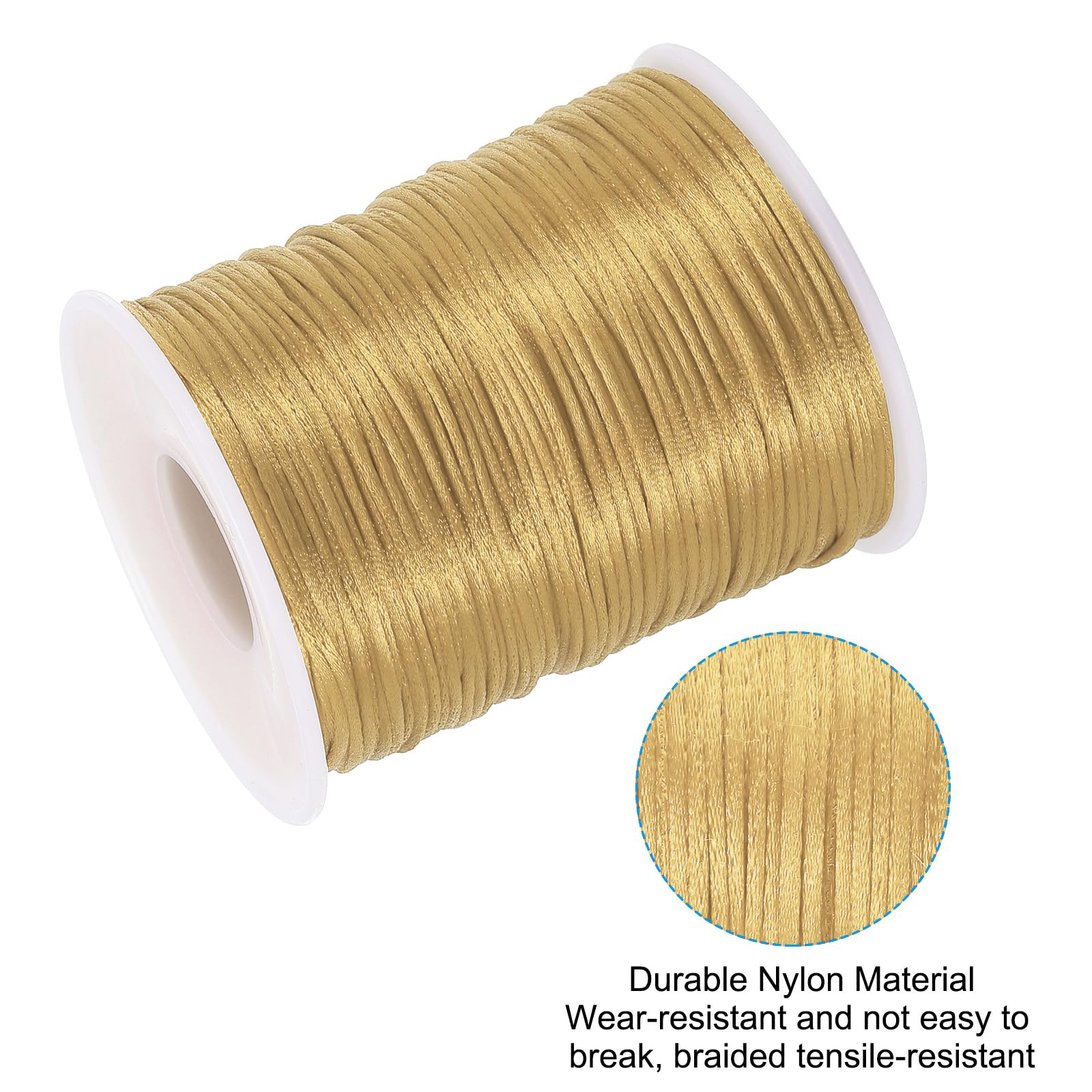 PATIKIL 1.5mm x 109 Yard Nylon Satin Cord - Image 4