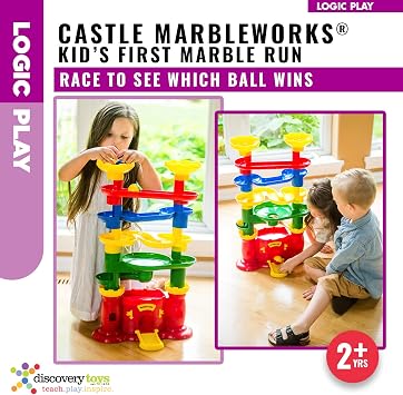 Discovery Toys Castle MARBLEWORKS Marble Run | Kid-Powered Learning | STEM Educational Building Block Toy Learning & Childhood Development 2 Years Old and Up