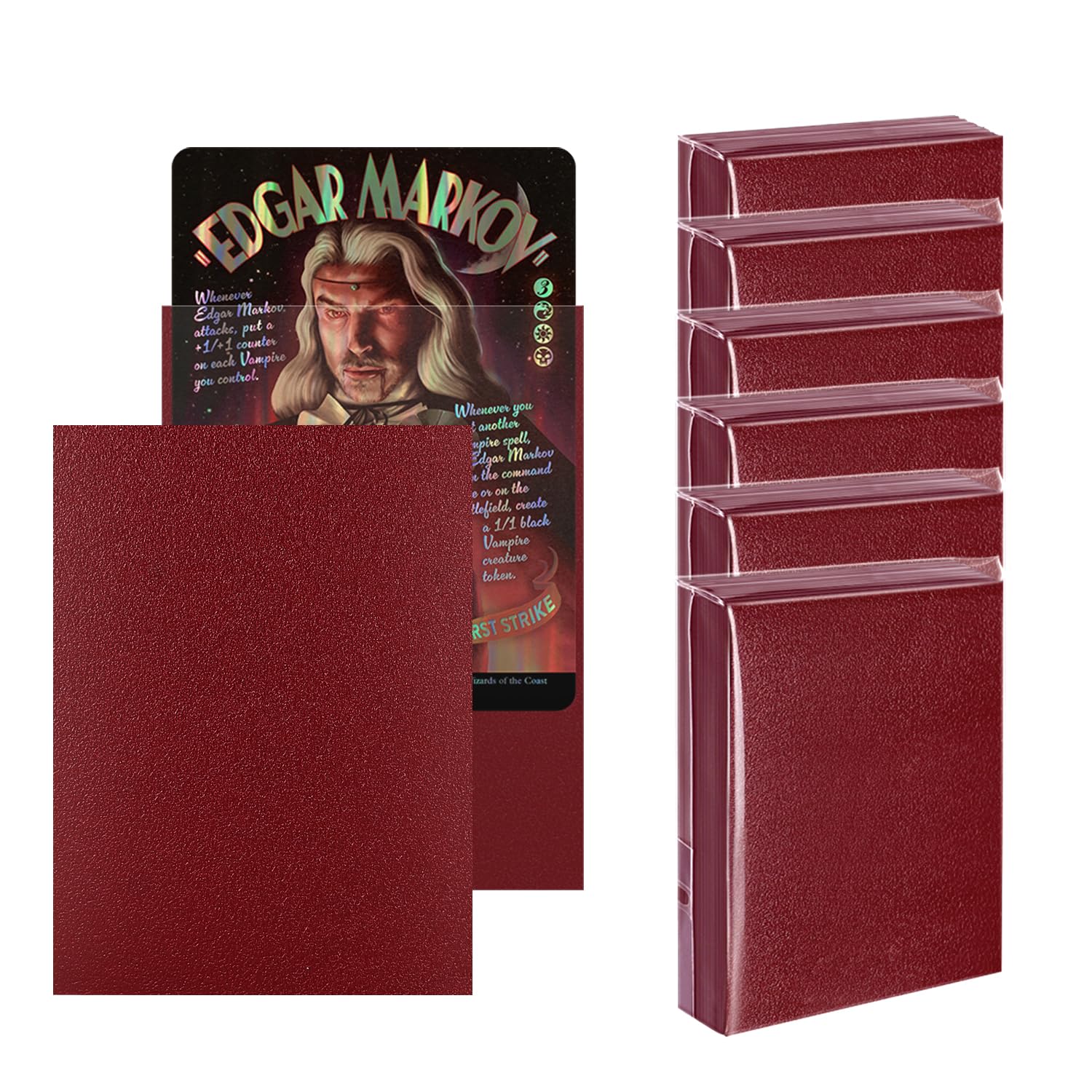 Amazon.com: Blood Red MTG Card Sleeves 300CT, Matte Textured Back Card  Sleeve Deck Card Protectors, Standard Size Card Sleeves for MTG, Baseball  Card, Sports Cards, Game Card : Toys & Games