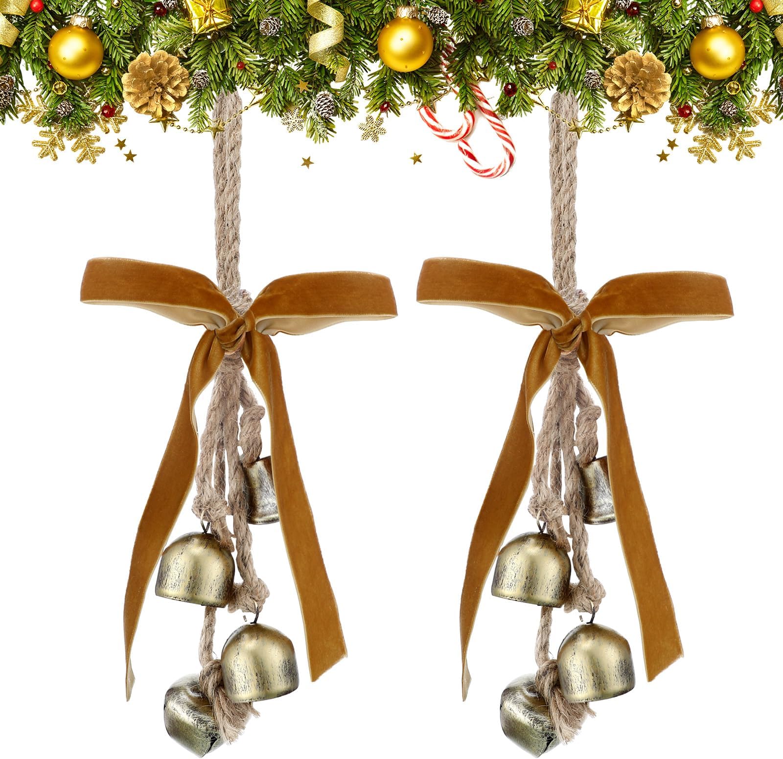 Amazon.com: Creative Co-Op Decorative Metal Bells in Various Shapes on ...