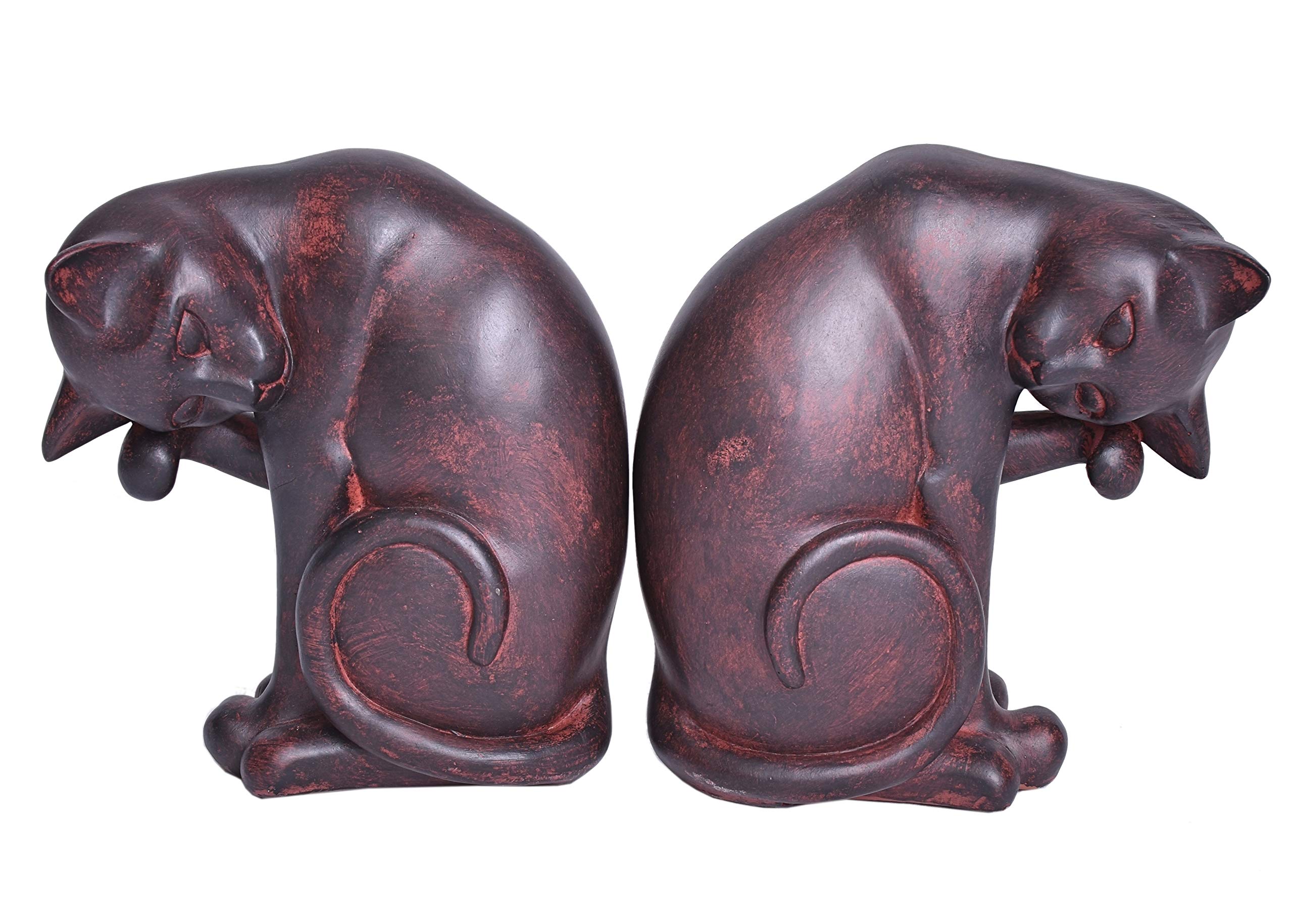 Dos gatos Soporte De Libros con Estilo Decoración Art Decó