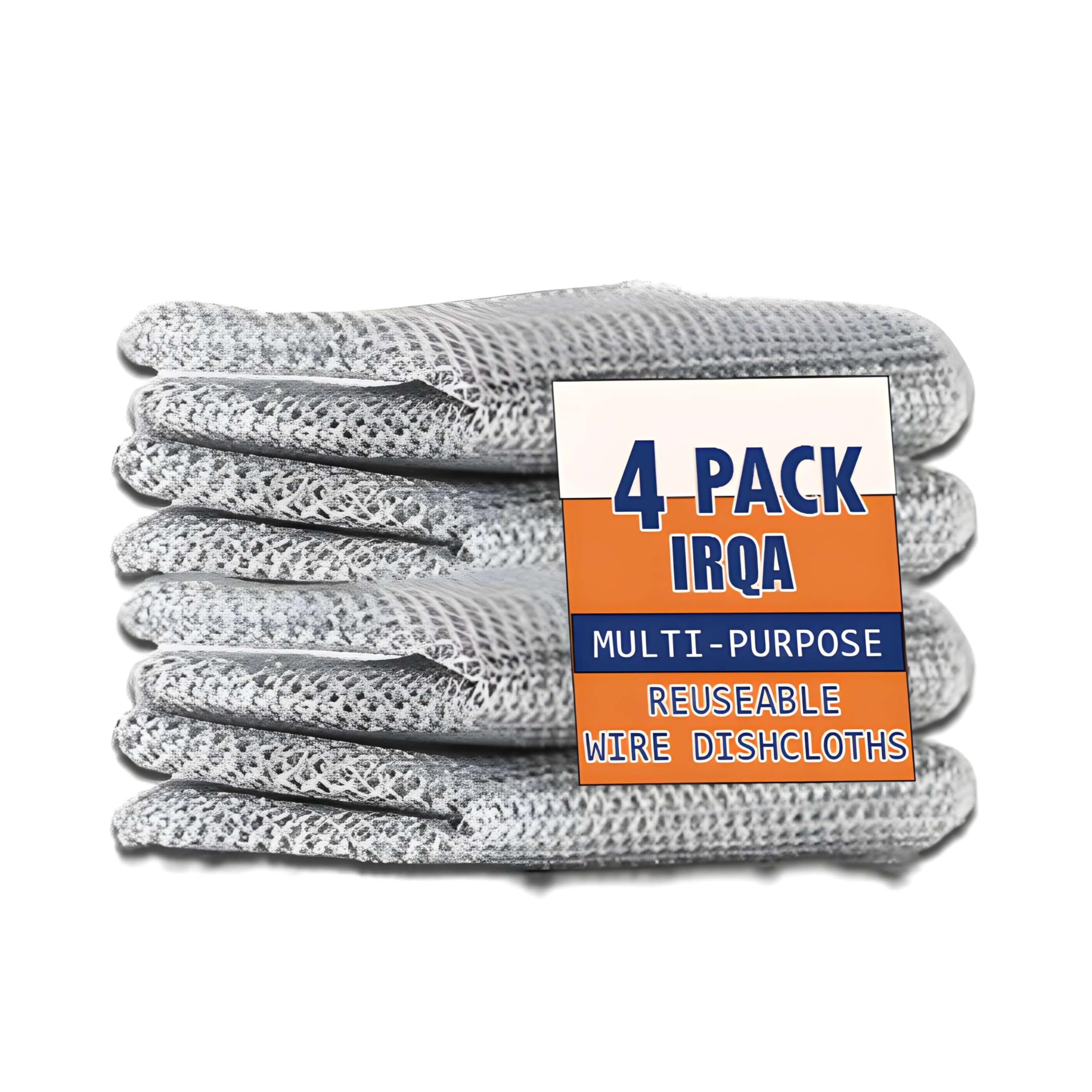 Utensil cleaning rag Multipurpose Pack of 4 Wire Dishwashing Rags for Wet and Dry Stainless Steel Scrubber Non-Scratch Wire Dishcloth for Washing Dishes Sinks Counters Easy Rinsing Machine (B0D9TZNQMY) Amazon Price History, Amazon Price Tracker