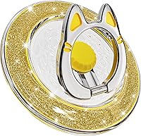 Vista 11 de Soporte magnético de anillo de teléfono para MagSafe, [rotación flexible de 360°], soporte de agarre magnético para anillo de dedo, apto para iPhone