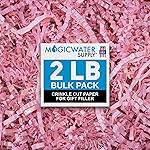 MagicWater Crinkle Cut Paper for Gift Baskets - 2LB - Diamond Light - Perfect for Shredded Paper Filler, Basket Filler, Gift Boxes, Bridesmaid Gifts, Christmas Stuffers & More - For All Occasions