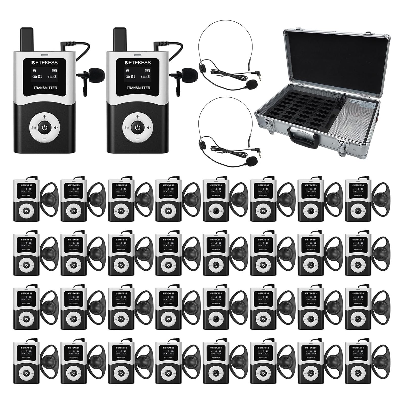 Retekess T130U Sistema de Guía Turística Inalámbrico, Guide System(2-32)