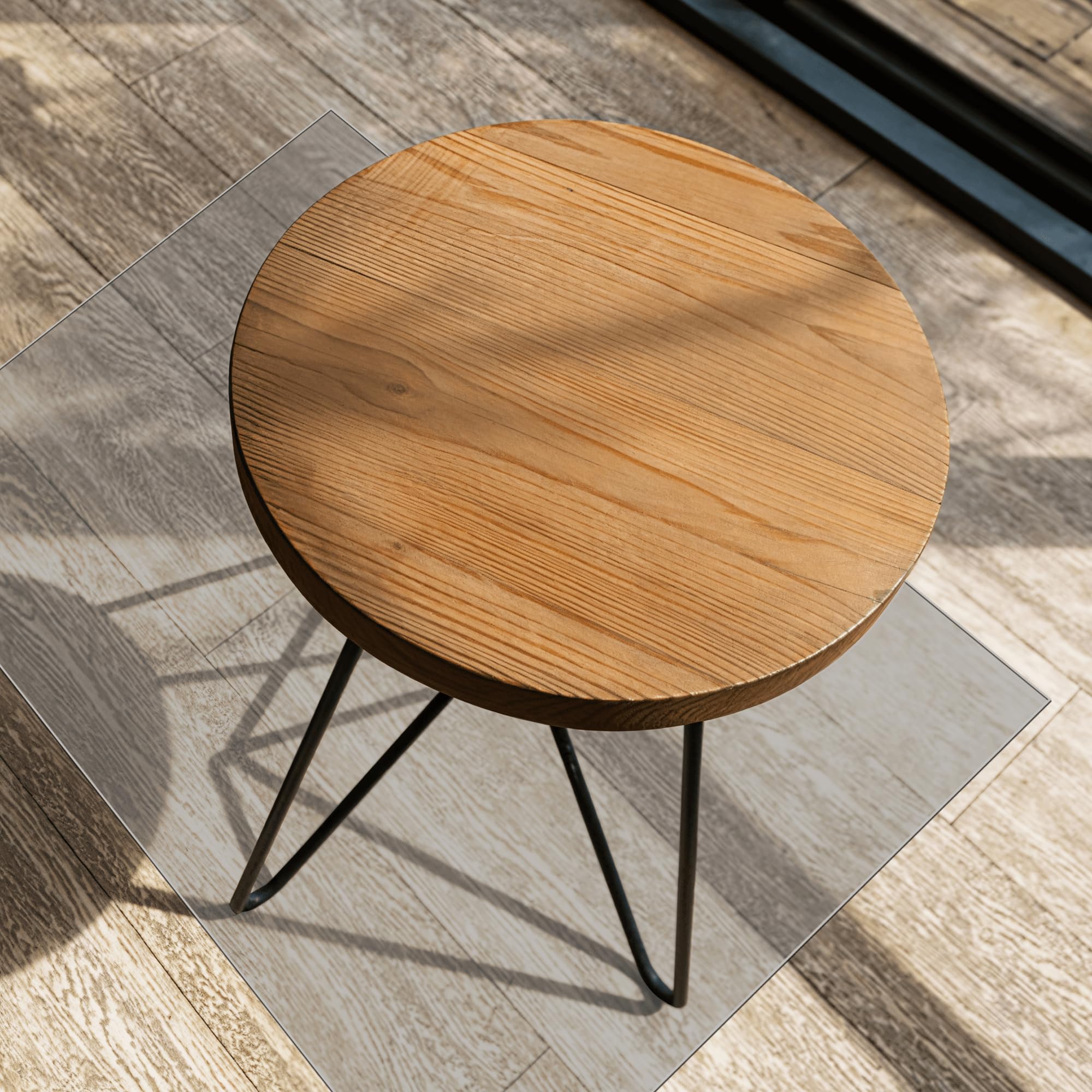 Protector de Suelo 85 x 140 cm Material Resistente, Antideslizante Varios Tamaños Protector Silla de Oficina Varios Tamaños para Oficina, Parquet, Escritorio O Gaming, Color Transparente
