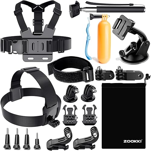 Miniatura 3 de gopro Accesorios kit para GoPro Hero 12 11 10 9 8 7 6 5 4 3-Go Pro Negro Sliver Session Fusion Max-Mount caso para AKASO APEMAN SJCAM DBPOWER