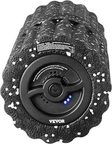Miniatura 12 de VEVOR Rodillo de espuma vibratoria recargable de 16 pulgadas, rodillo de masaje eléctrico de 4 velocidades con textura 3D, espuma EEP de alta