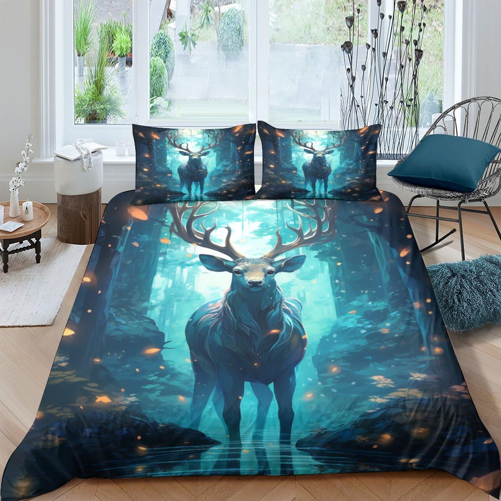Housse de couette double 200x200cm IOFEER pour des nuits douillettes