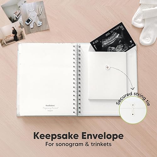 Miniatura 7 de Diario de embarazo para madres primerizas, 90 páginas, libro de recuerdos de embarazo de tapa dura, hermoso y lindo libro de recuerdos, libro de