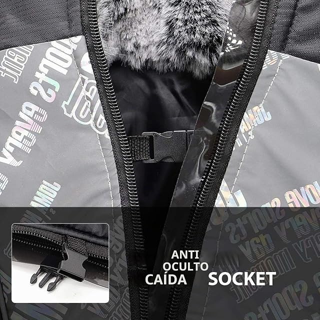 Foto 8 de 8 de PETCUTE Abrigo Invierno Perro, Abrigo Impermeable para Perros Resistente al Viento