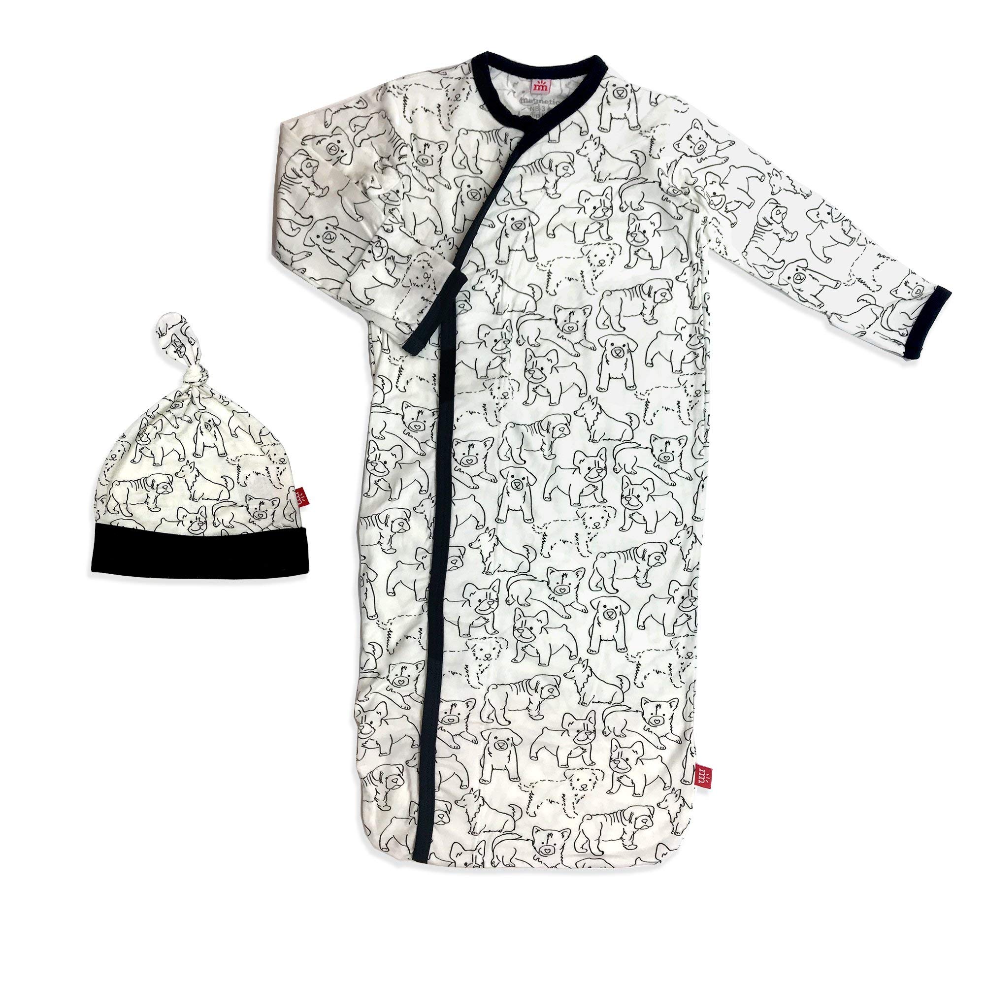 Magnificent BabyBaby Girls' Magnetic Gown Set Sleepers, 0 Months