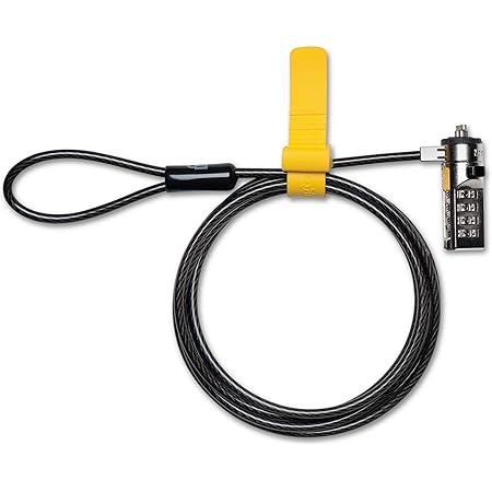 Kensington K64675EU Ultra-Laptop Kombinationsschloss (Extrastarkes Ultra-Kabel für höchste Schnittfestigkeit, 1,8 m Länge)