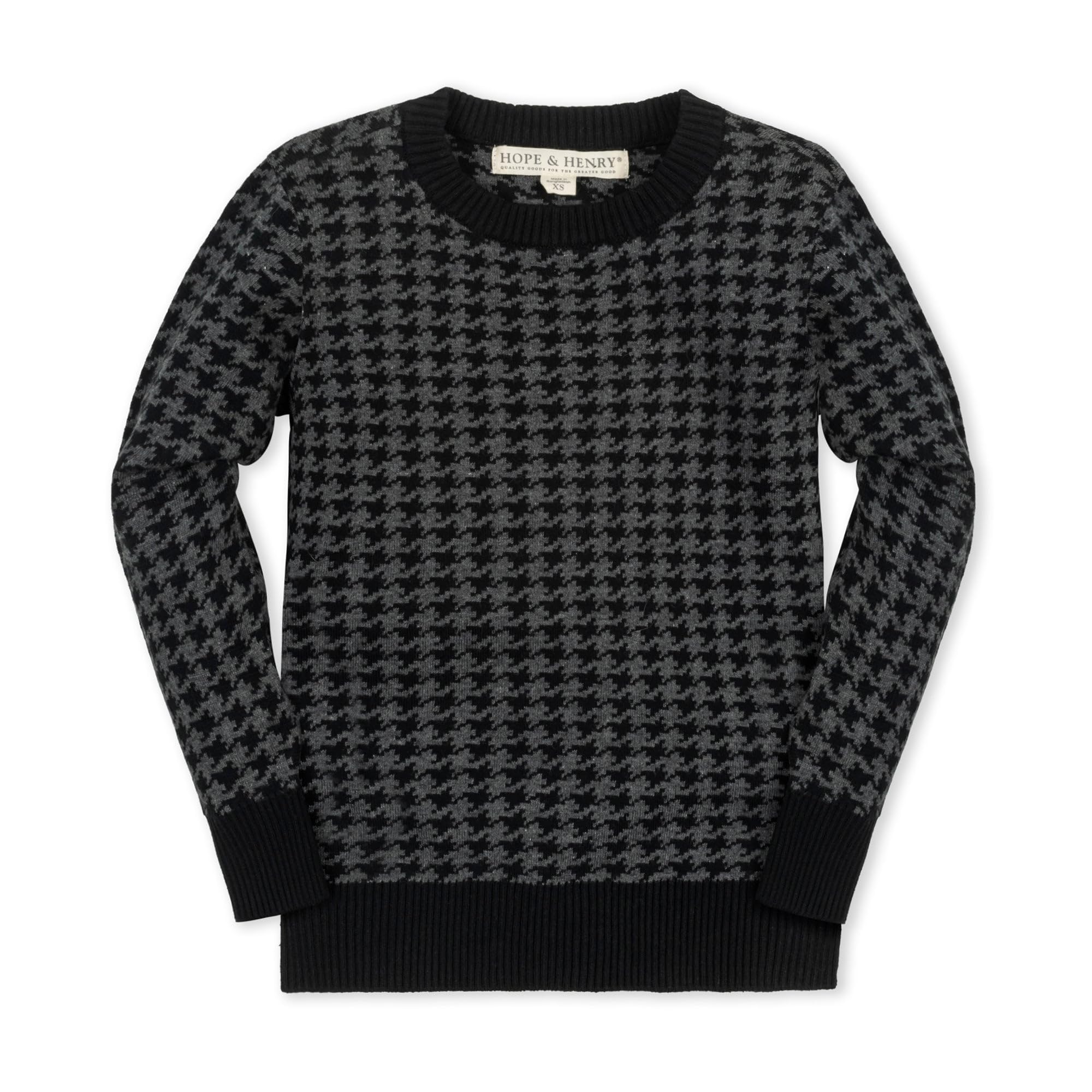 Hope &amp; Henry Boys' Long Sleeve Crew Neck Pullover Sweater