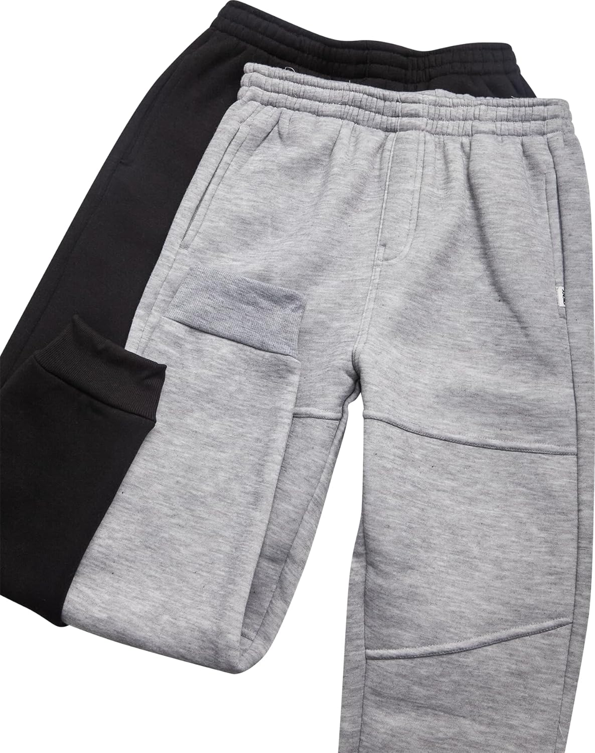 DKNY Boys Sweatpants - 2 Pack Active Performance Soft Fleece Boys Joggers Athletic Pants with Elastic Waistband and Pockets - Image 4