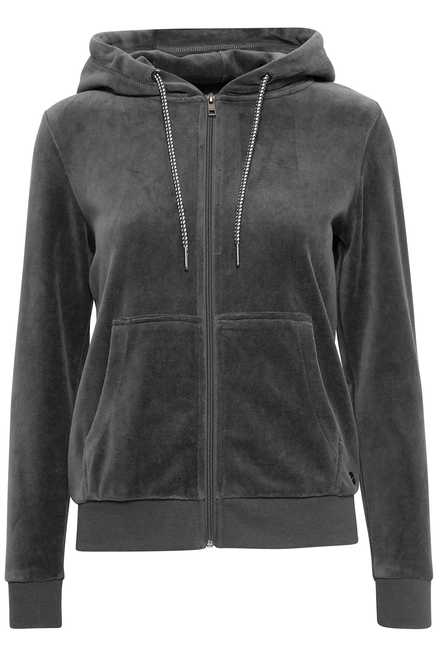 OXMO OXNicky Damen Sweatjacke Kapuzenjacke Hoodie mit Kapuze Kängurutasche Baumwollmischung Regular fit