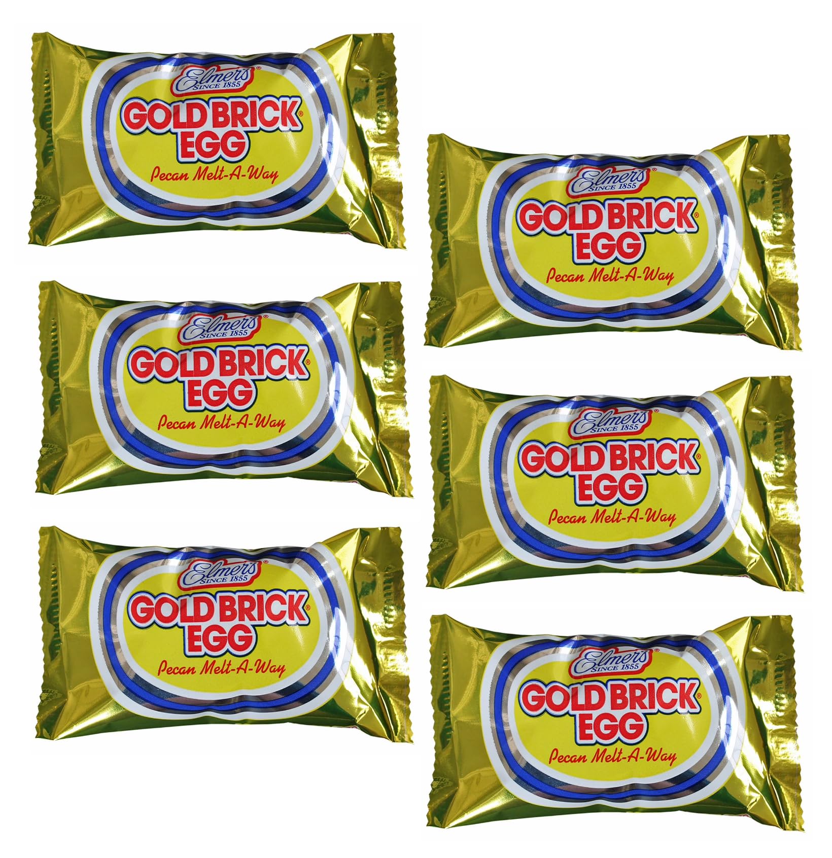 Amazon.com: Elmer Gold Brick Eggs - Pack of 6 - Milk Chocolate