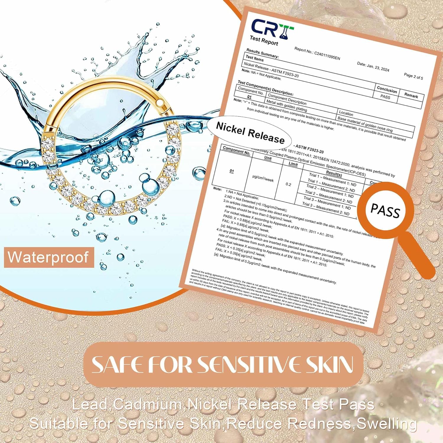 Jstyle 16G 18G Surgical Steel Septum Nose Rings for Women Hypoallergenic Nose Hoop Ring Septum Rings Hinged Cartilage Earring Conch Lip Helix Daith Rook Tragus Piercing Jewelry 8mm 10mm - Image 3