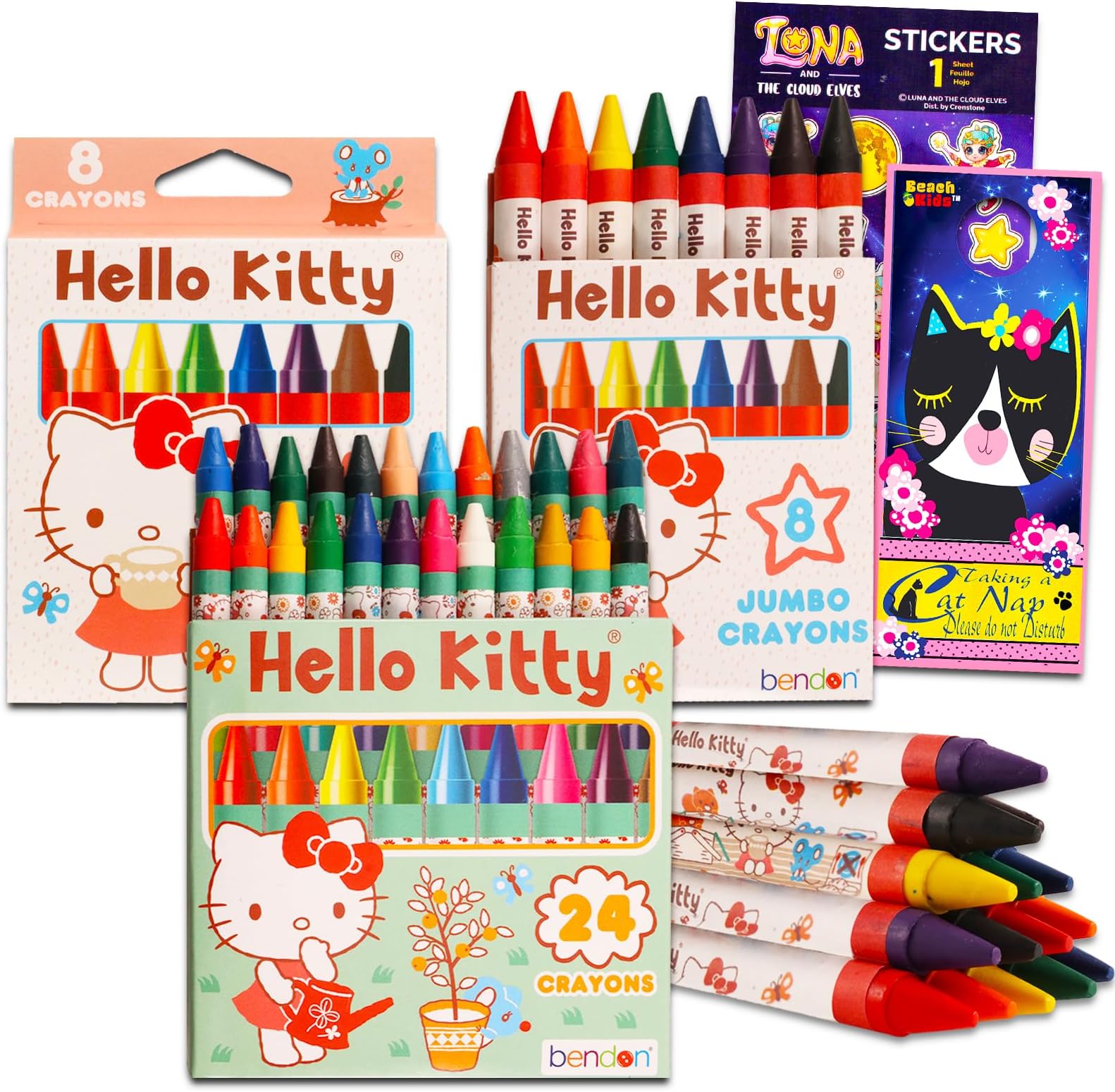 Jumbo Crayons for Girls Ages 13 Set Bundle with Large