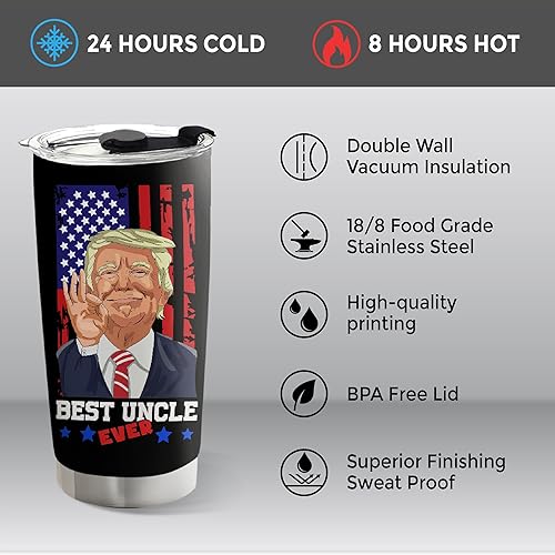 Miniatura 6 de Regalos para el día del padre para el tío  Regalos para el tío  Idea de regalo de cumpleaños o Navidad de sobrino  Vaso de acero inoxidable de 20