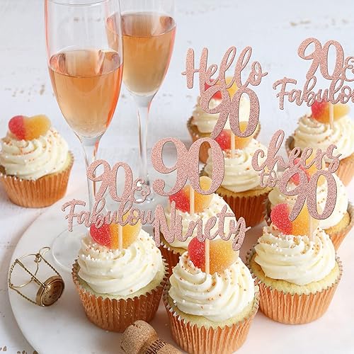 Vista 196 de 30 piezas de decoración negra para cupcakes de cumpleaños número 15 con purpurina de quince Hello 15 para cupcakes Mis membrillo a 15 años