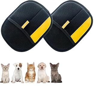 Pet Hair Removal Gloves, Magic Brush pet Hair Removal Device, Reusable pet Hair Removal Tools, Remove Dog and cat Hair from Sofas, Carpets, Seats, Clothes, and car Seats.