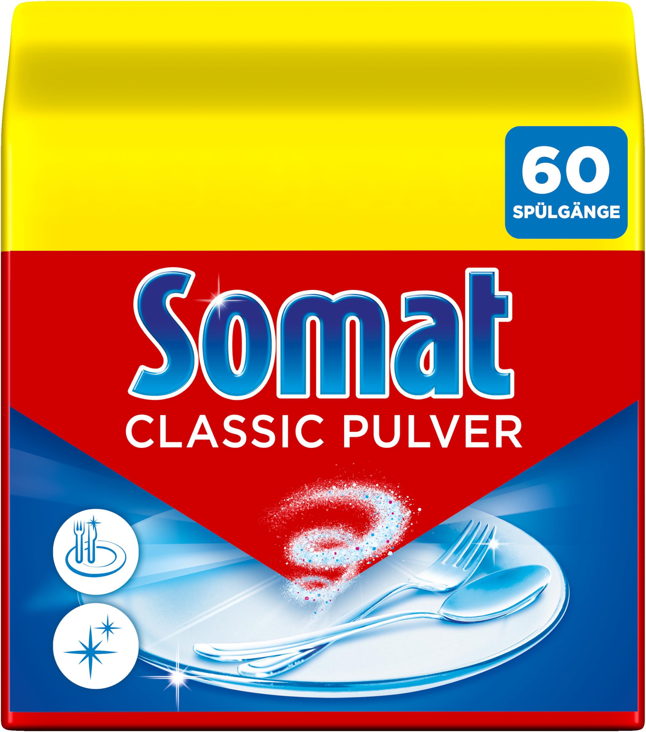 Somat Classic Spülmaschinenpulver (60 Spülgänge), Geschirrreinigung
