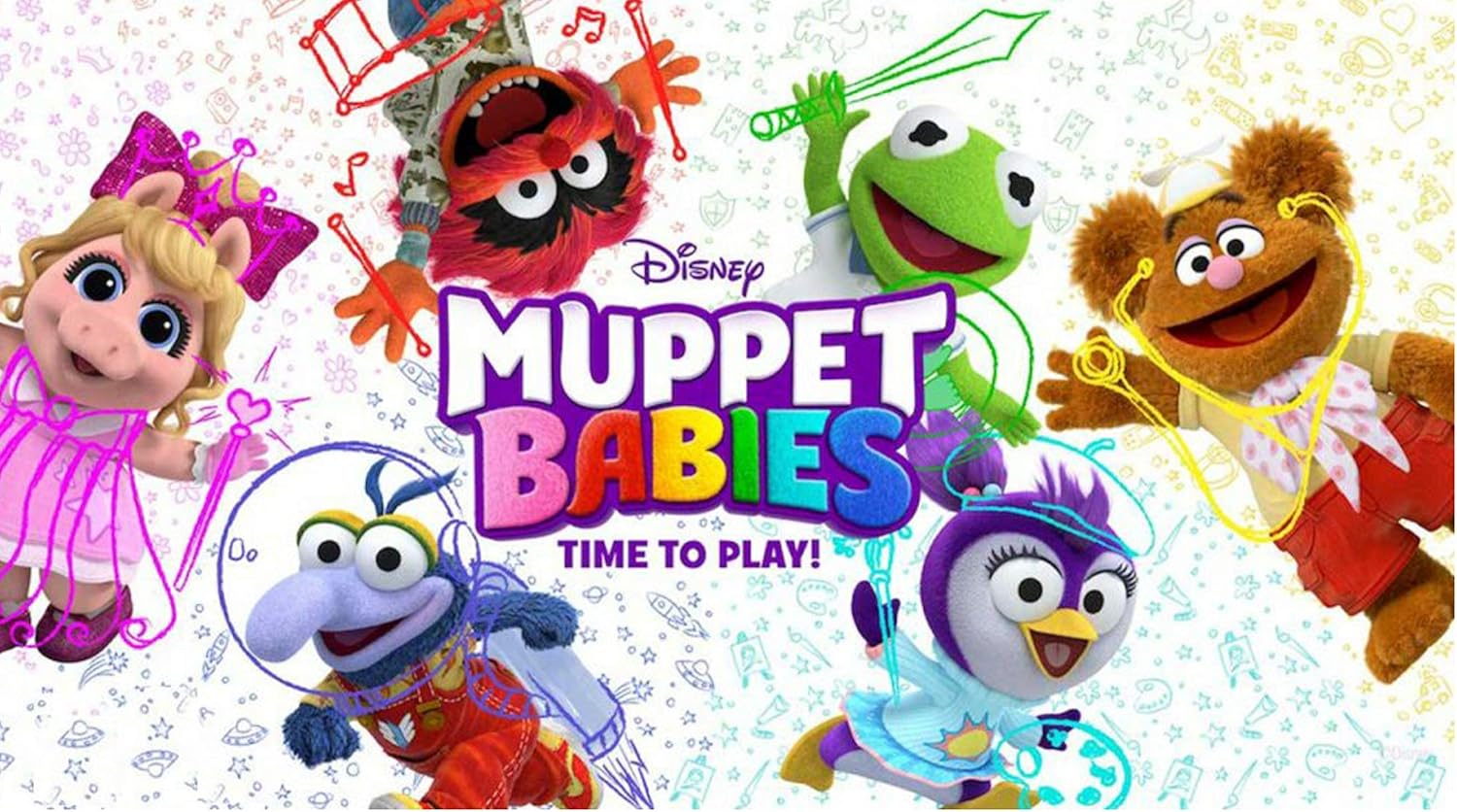 Muppet Babies 3x6 Vinyl Banner