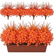 Artificial Fall Flowers for Outdoors 48 Bundles Peonies Decoration