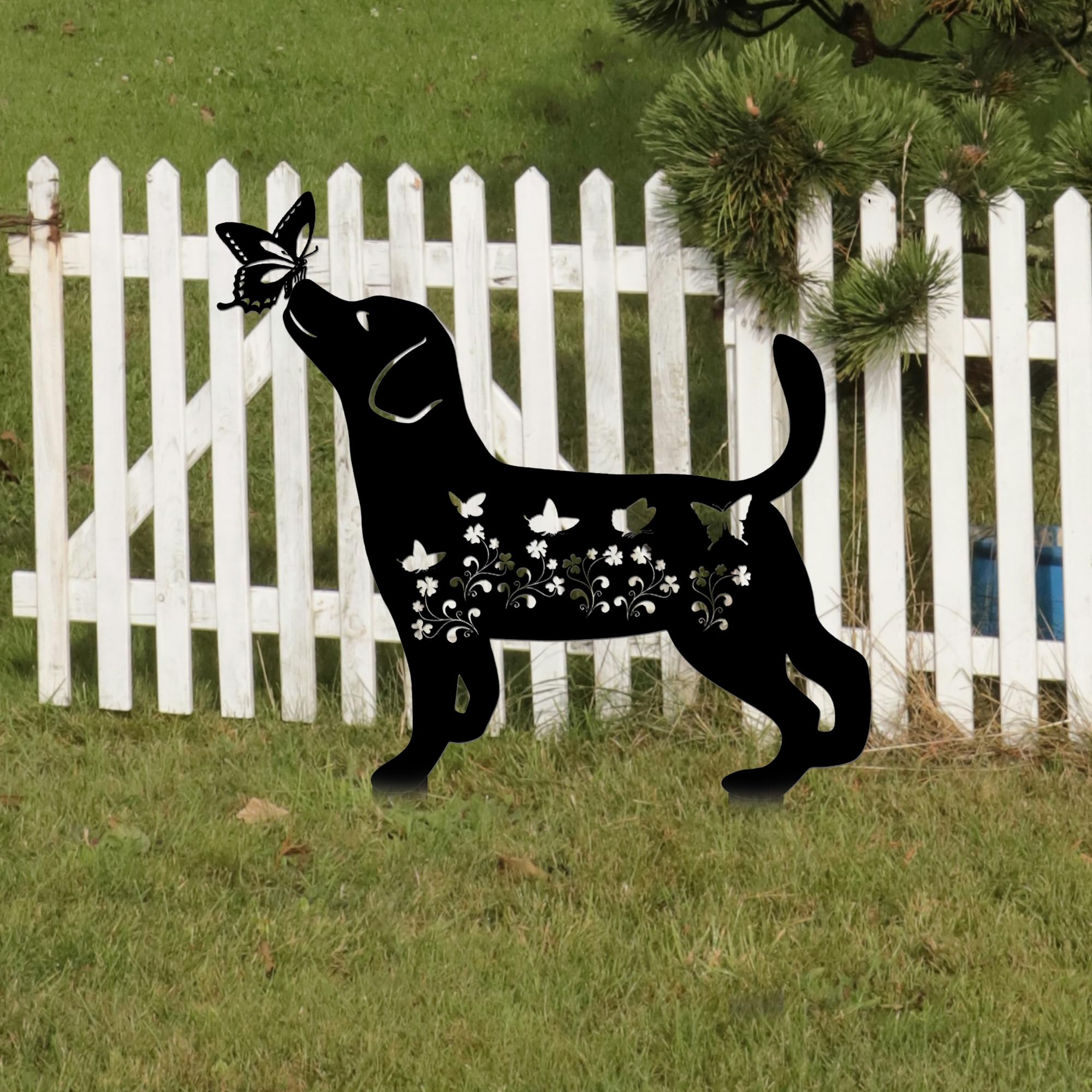 Piquet De Jardin Décoratif Forme Chien - Signalisation Mignonne Pour Pelouse Ou Cour - Style Moderne Et Ferme