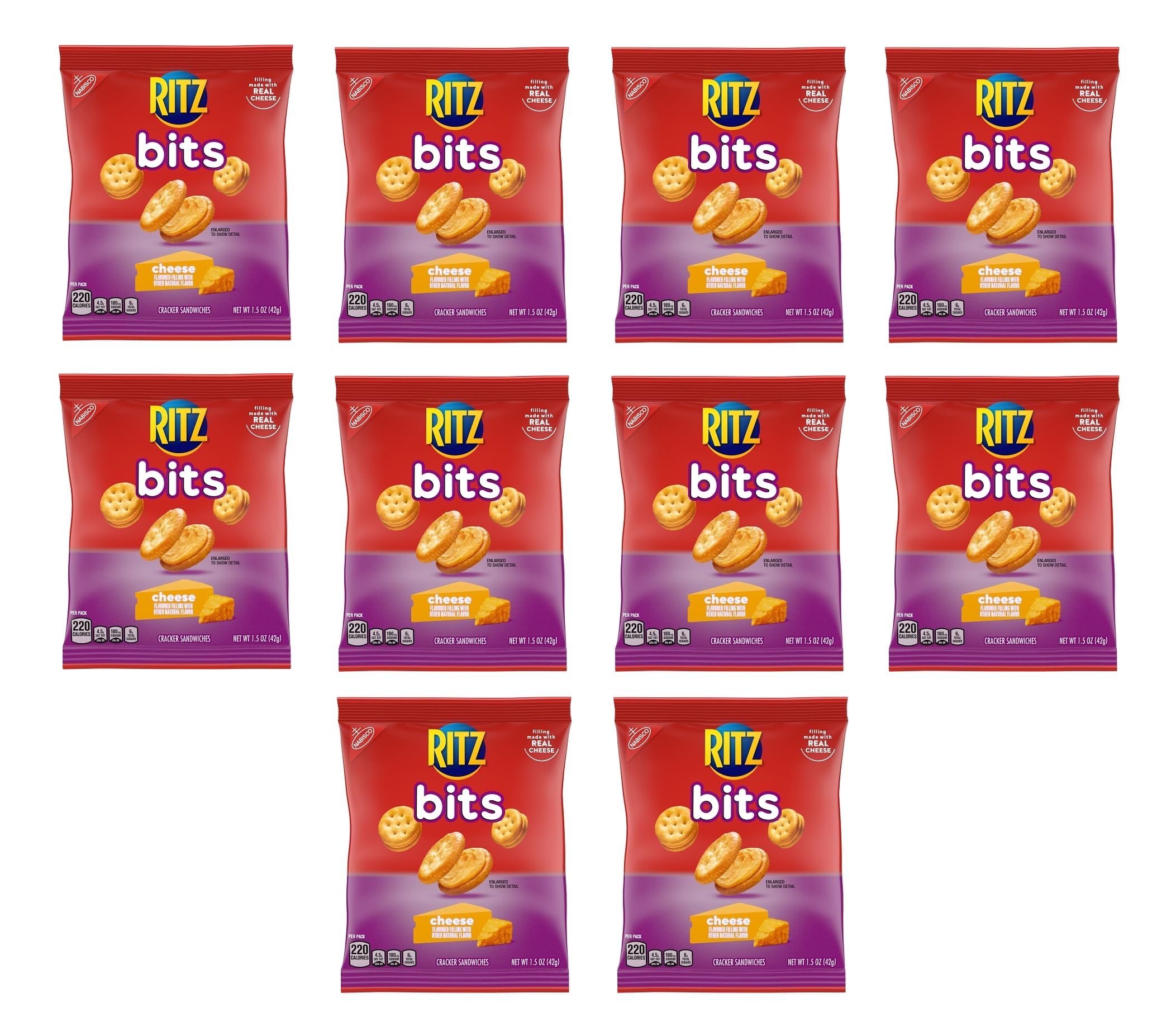 Smiling Sweetsritz Bits Cheese Cracker Sandwiches Filling Made With Real |  Desertcart South Africa