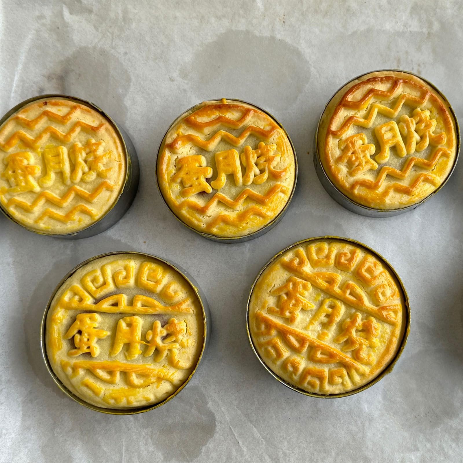 Set Of 6 Multifunctional Rings Mold Professional Stainless Steel Cake Mold Rings For Home Bakers And Cooks