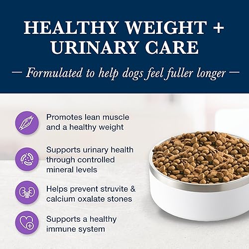 Miniatura 3 de Blue Buffalo Natural Veterinary Diet W+U Weight Management + Urinary Care Alimento seco para perros, requiere receta veterinaria, pollo, bolsa de 22