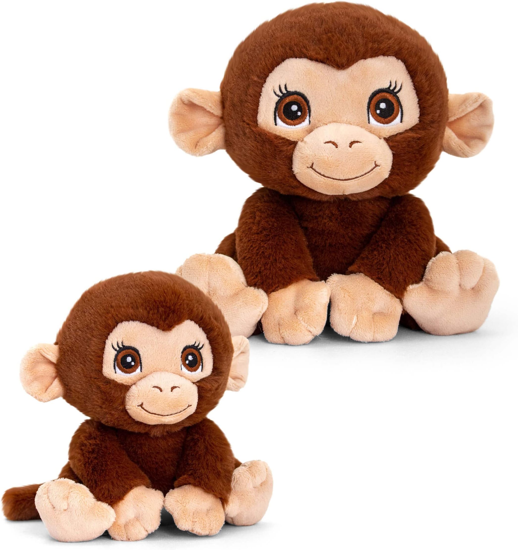 Deluxe Paws Adoptable World Eco Plush, 100% Recycled Soft Toys (Monkey)