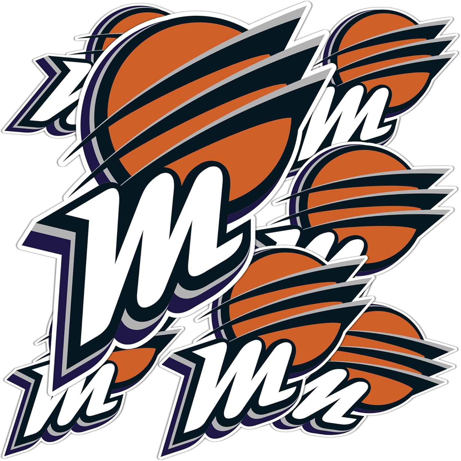 Desert Cactus Phoenix Mercury Sticker WNBA Women's National Basketball Association Officially Licensed Vinyl Decal Laptop Water Bottle Car Scrapbook (Type 3-1)