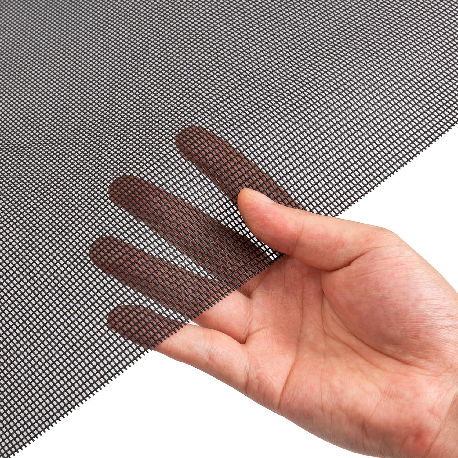 Generic 59""×118"" Strong AntiBreaking and AntiScratch pet Window Screen Replacement Heavy Adjustable Heavy Catdog Protective mesh for Living RoomPatioBedroomCourtyard 59""×118"" Black, Zem s59118