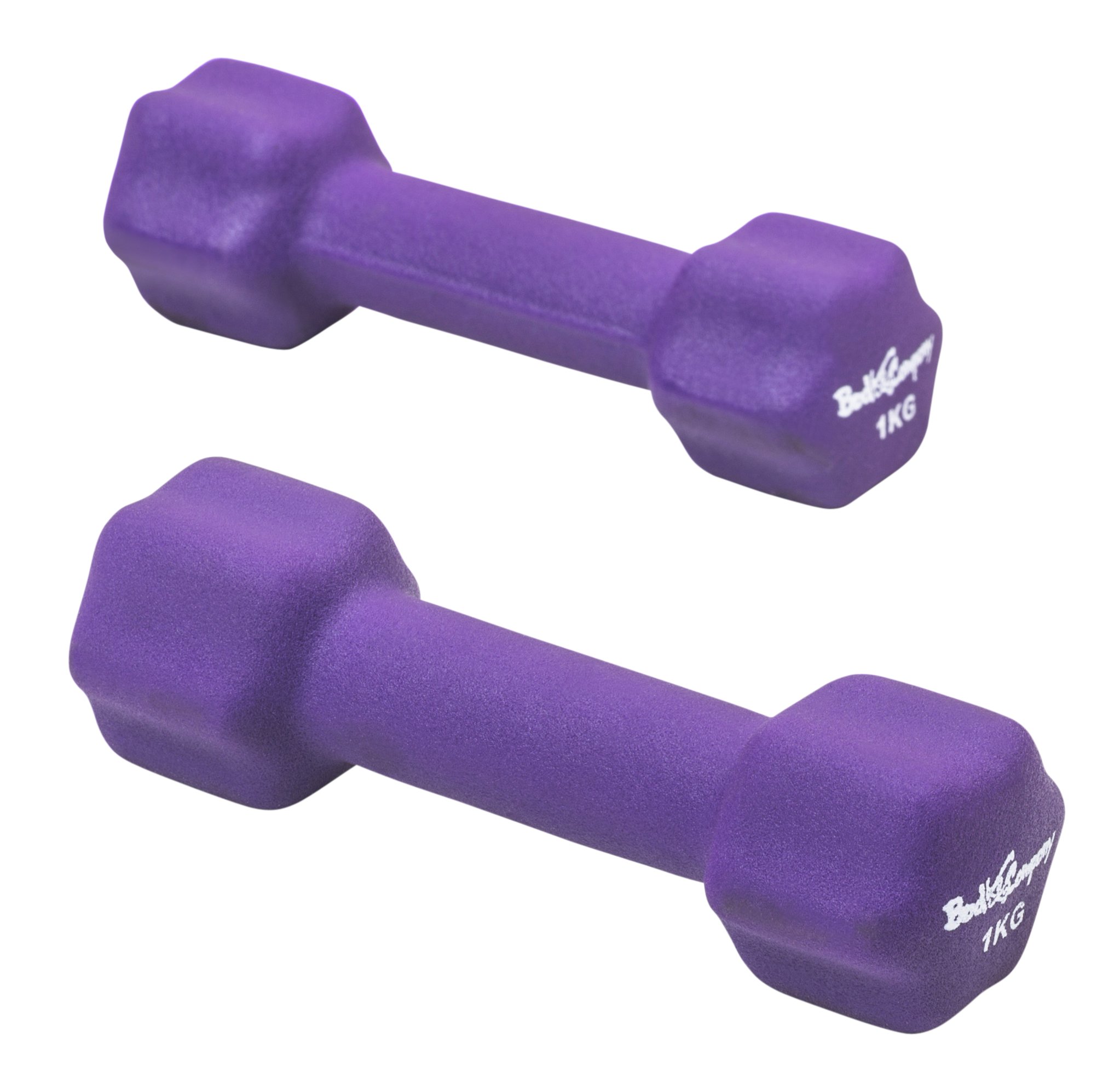 Bad Company Neoprenowe hantle do aerobiku, gimnastyki i fitnessu, 2 x 0,5 kg + 2 x 1 kg + 2 x 1,5 kg + 2 x 2 kg + 2 x 2,5 kg