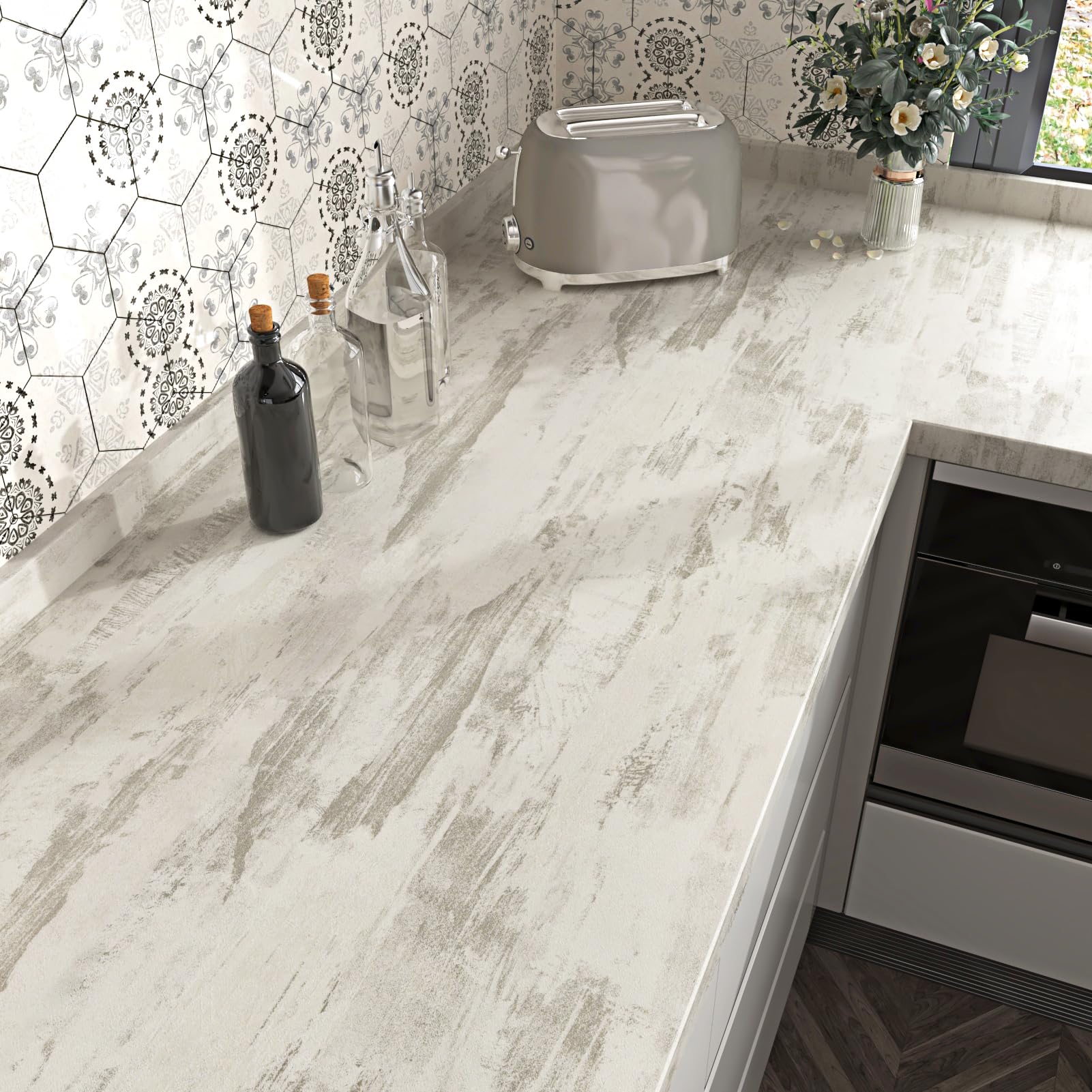 Yullpaper Tapete Holzoptik Beige Möbelfolie Selbstklebend Ab