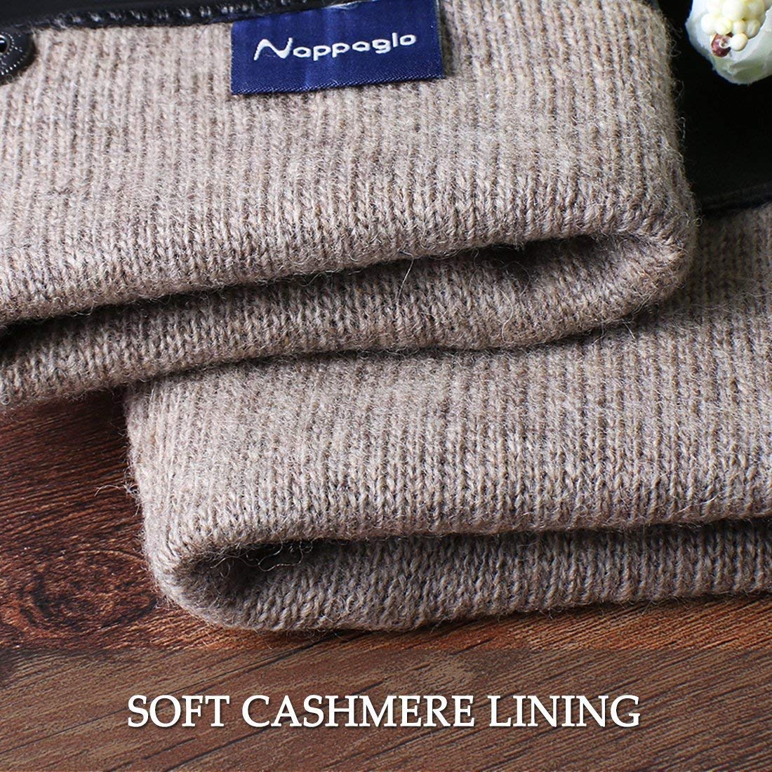 Unisex-Adult Mittens Męskie Klasyczne Skórzane Rękawiczki Touch Pure Lining Screen Nowoczesne Casual Zimowe Ciepłe Rękawiczki/Kblue(1)/S-Palm-20.3