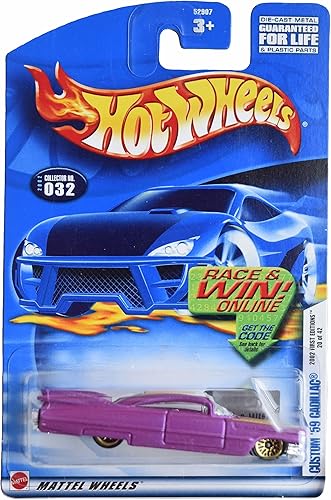 Hot Wheels Cadillac '59 personalizado, primeras ediciones 2002 2042