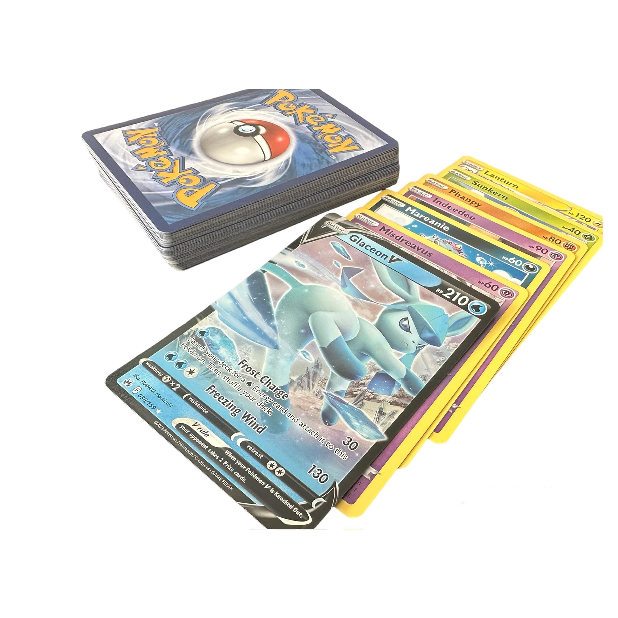 Pokemon zestaw 50 różnych kart z 1 ultra rzadką kartą
