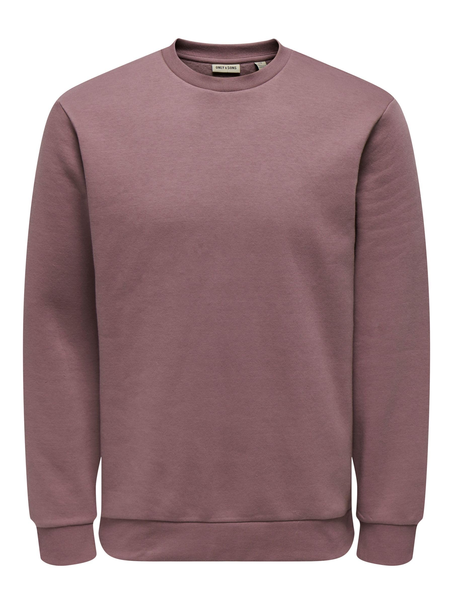 ONLY & SONS Onsceres Crew Neck Noos, Twilight Mauve, S