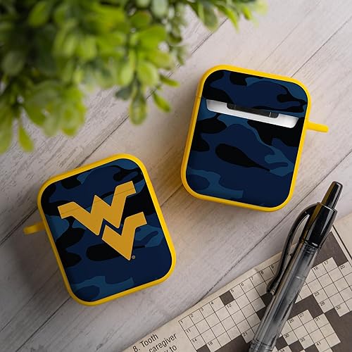 Vista 2 de AFFINITY BANDS West Virginia Mountaineers Camo HDX - Funda compatible con Apple AirPods Generaciones 1 y 2