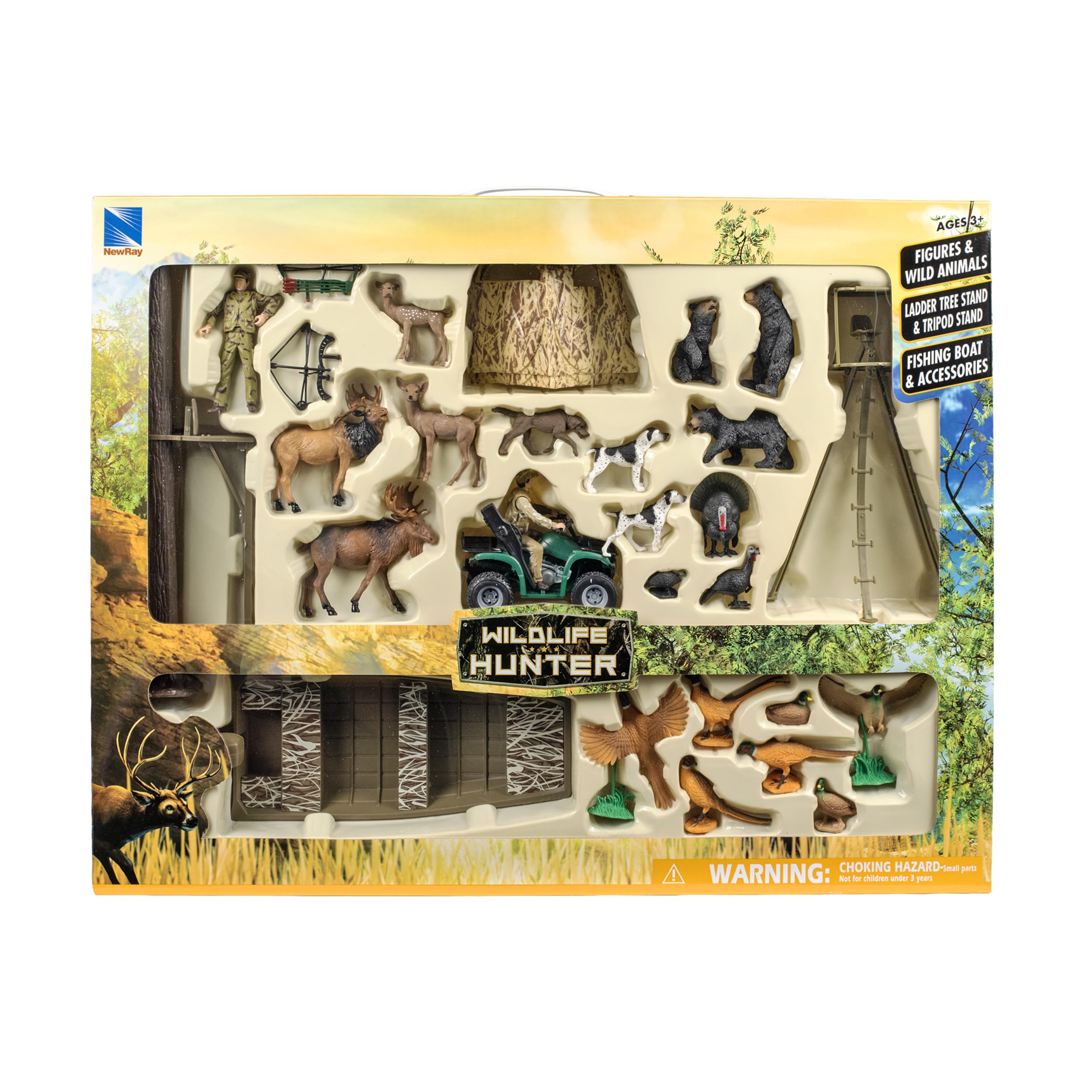 Amazon.com: Wildlife Hunter Deluxe Hunting Playset - ATV, Boat