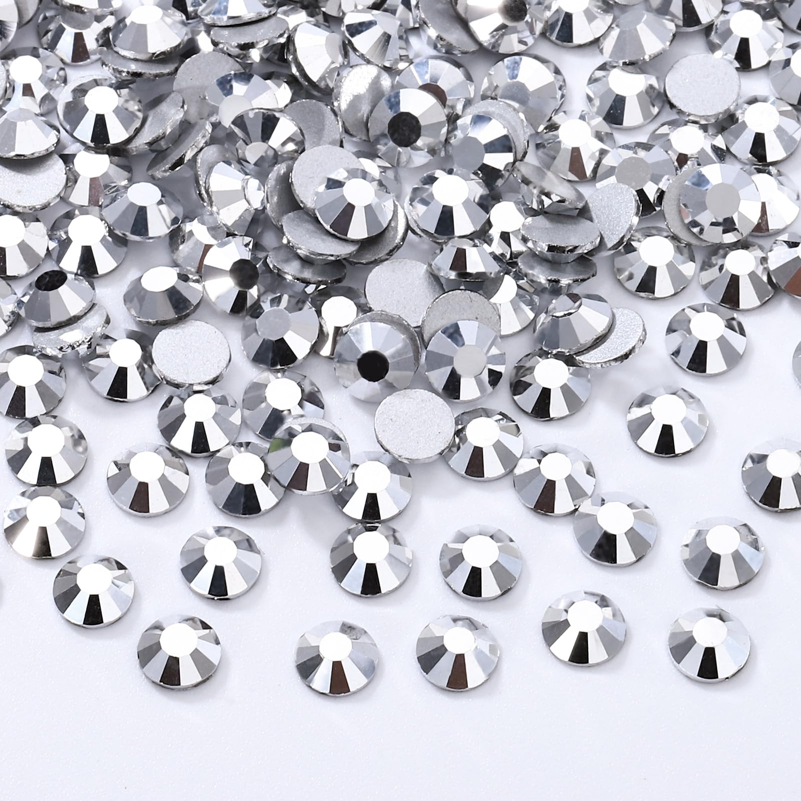 576PCS Silver SS30 Flatback Rhinestones(6.4-6.6mm)